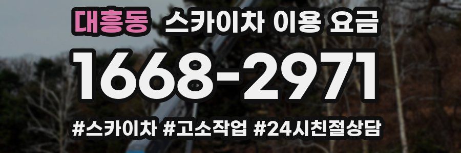 대흥동 스카이차 이용 요금