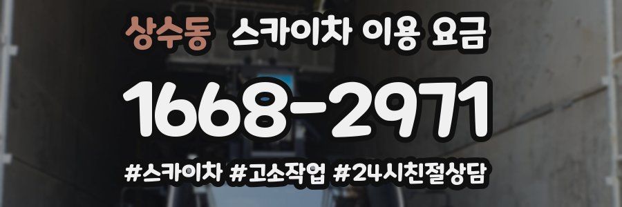 상수동 스카이차 이용 요금