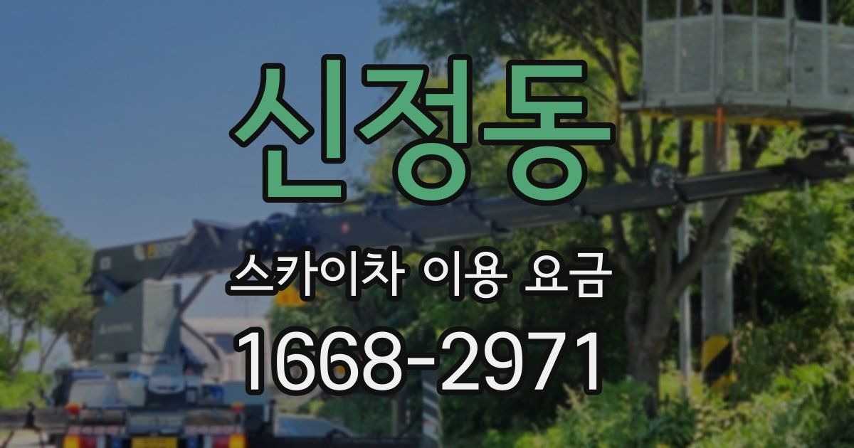 신정동 스카이차 이용 요금