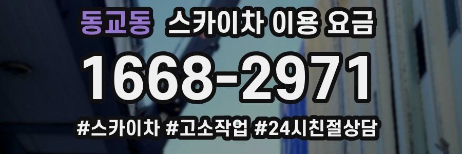 동교동 스카이차 이용 요금