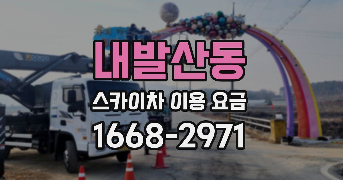 내발산동 스카이차 이용 요금