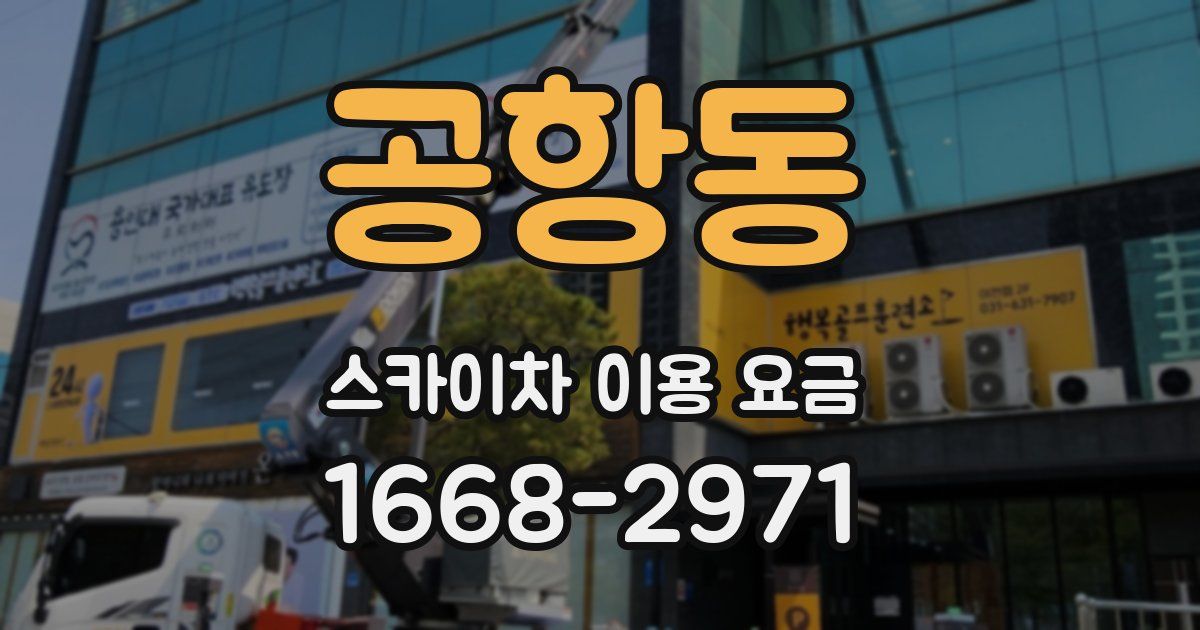 공항동 스카이차 이용 요금