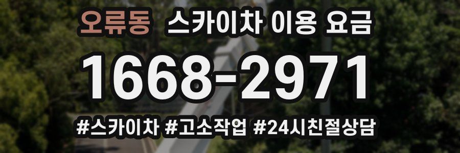 오류동 스카이차 이용 요금