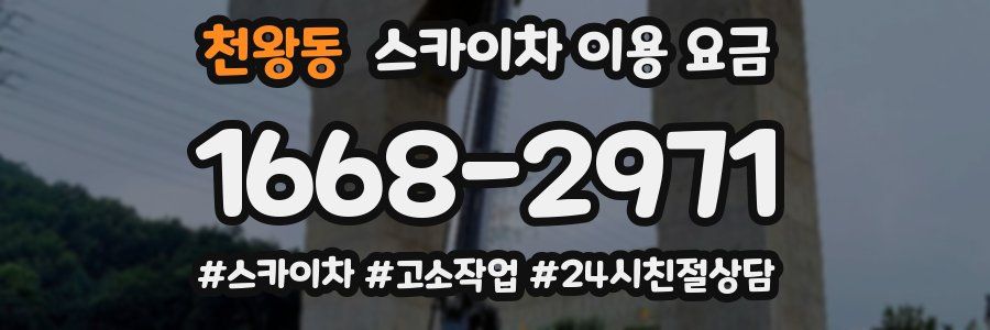 천왕동 스카이차 이용 요금