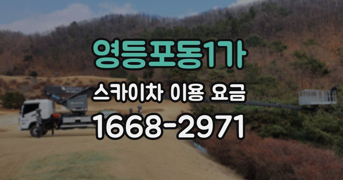 영등포동1가 스카이차 이용 요금