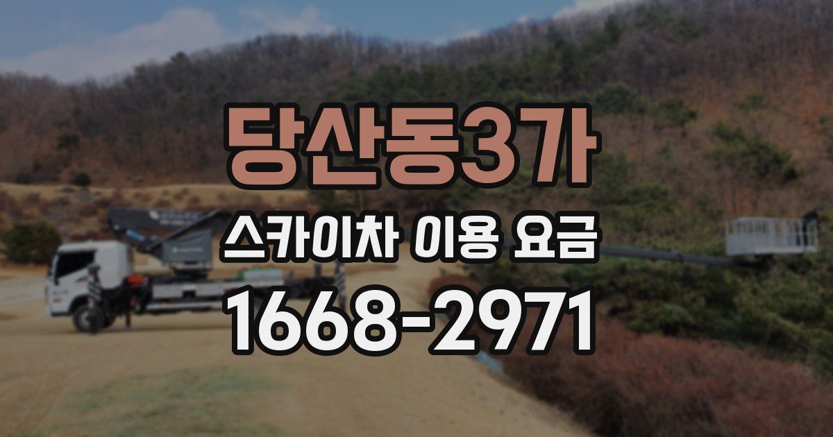 당산동3가 스카이차 이용 요금