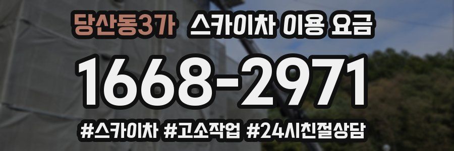 당산동3가 스카이차 이용 요금