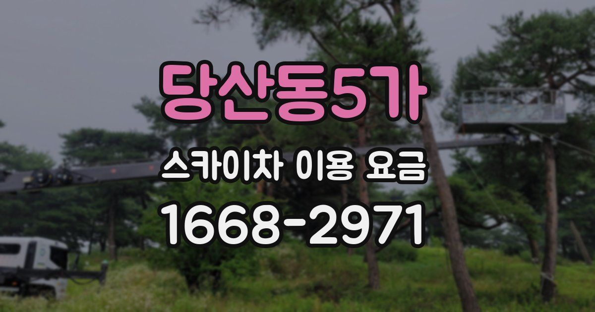 당산동5가 스카이차 이용 요금