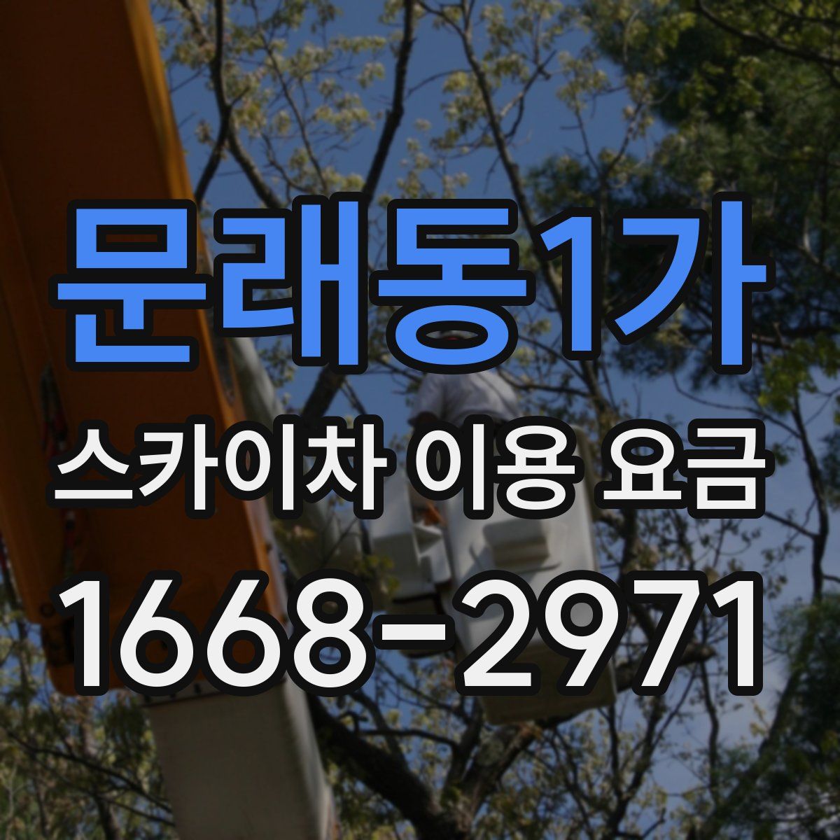 문래동1가 스카이차 이용 요금