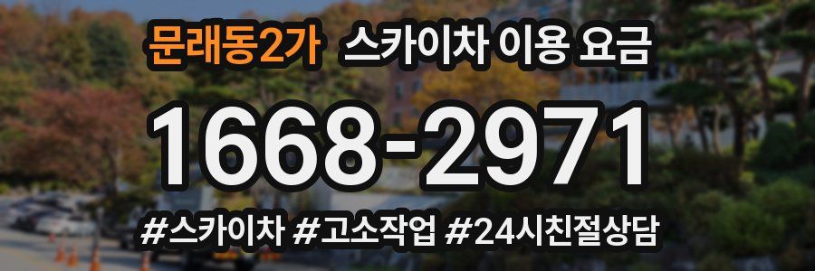 문래동2가 스카이차 이용 요금