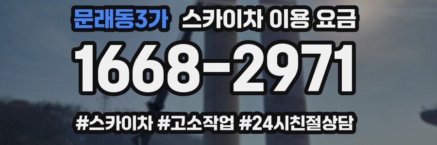문래동3가 스카이차 이용 요금