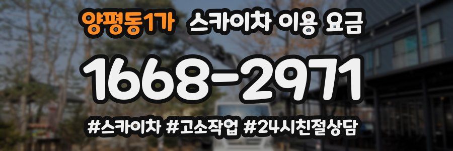양평동1가 스카이차 이용 요금
