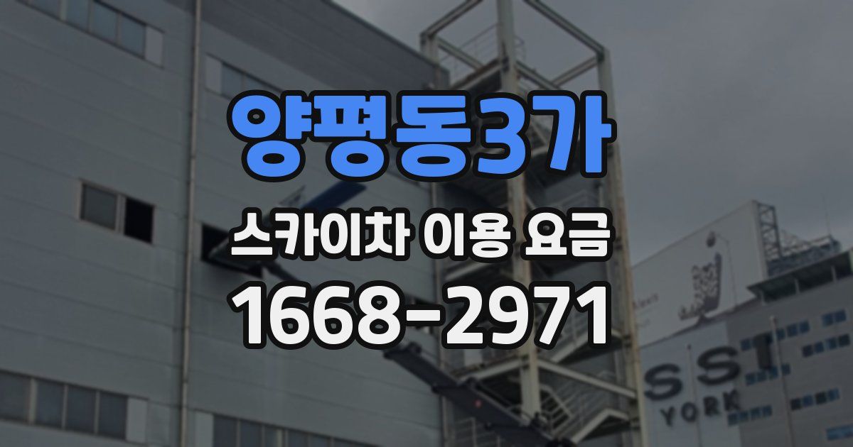 양평동3가 스카이차 이용 요금