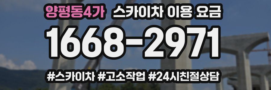 양평동4가 스카이차 이용 요금