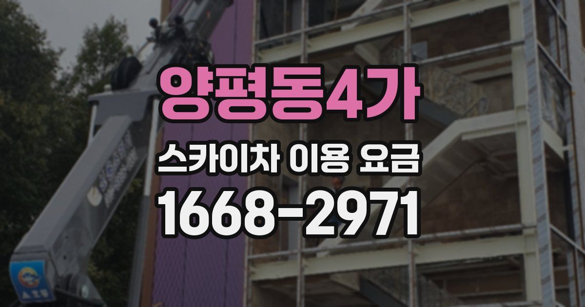 양평동4가 스카이차 이용 요금
