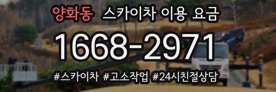 양화동 스카이차 이용 요금