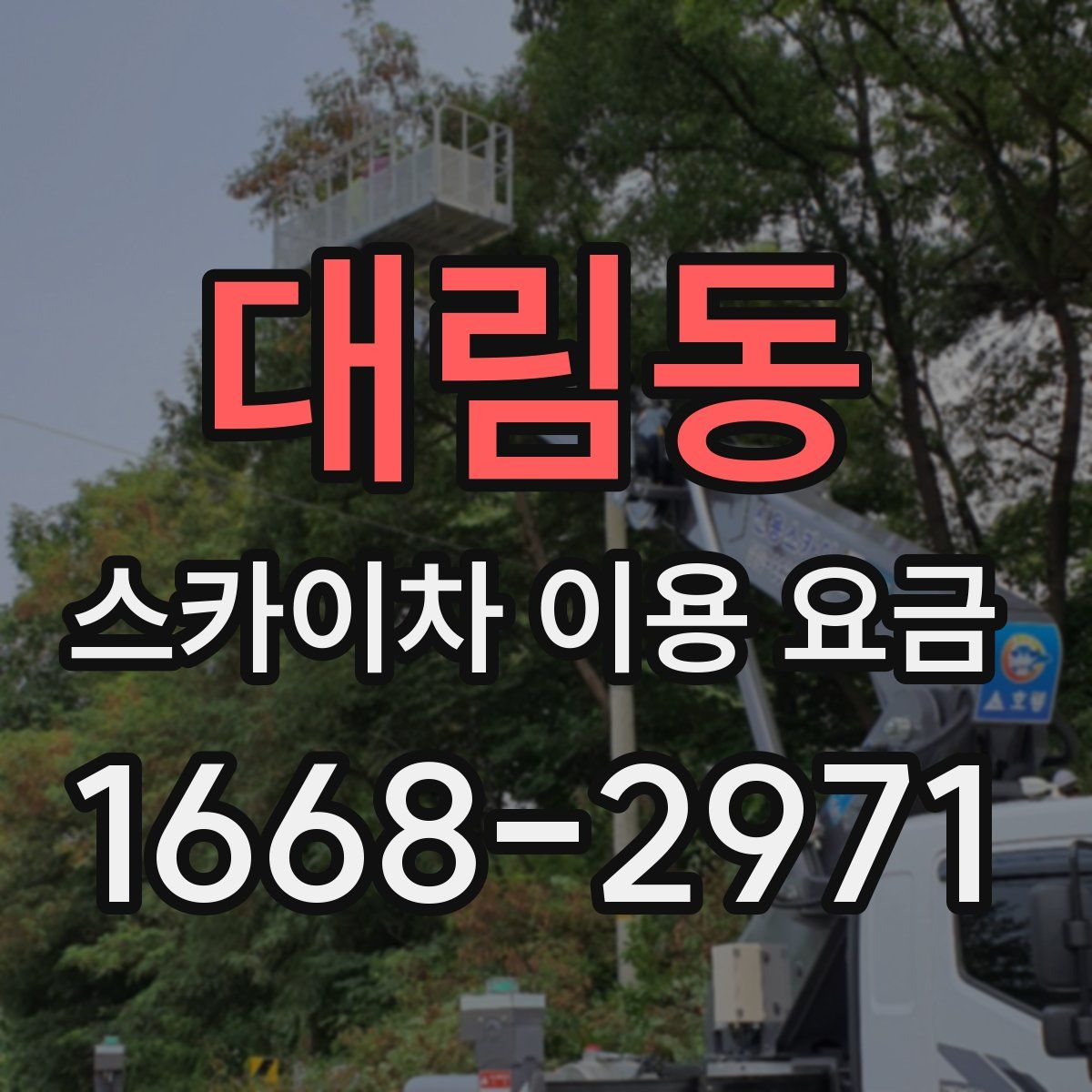 대림동 스카이차 이용 요금