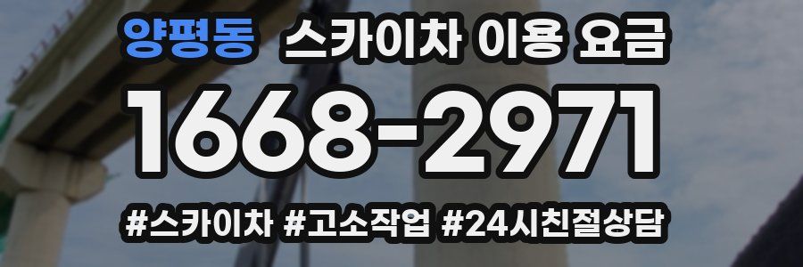 양평동 스카이차 이용 요금