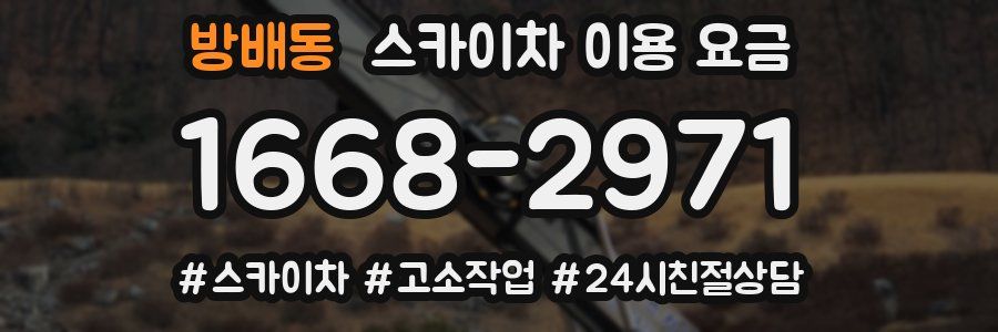 방배동 스카이차 이용 요금