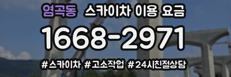 염곡동 스카이차 이용 요금