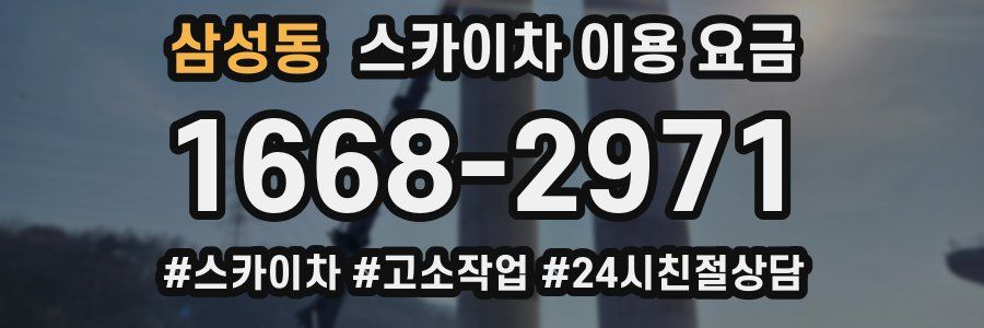 삼성동 스카이차 이용 요금