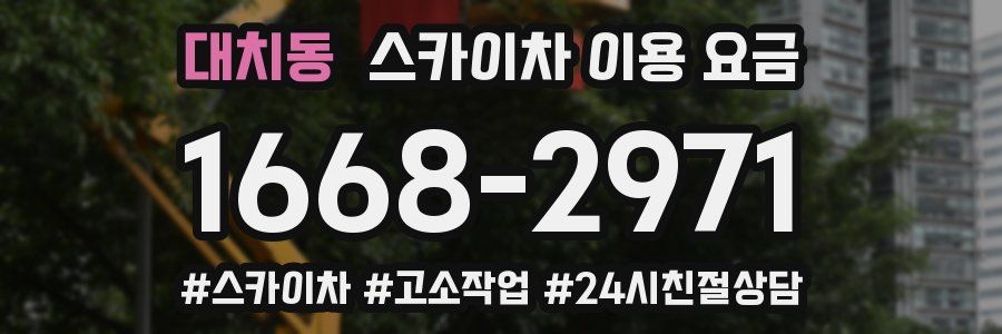 대치동 스카이차 이용 요금