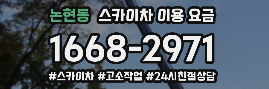 논현동 스카이차 이용 요금