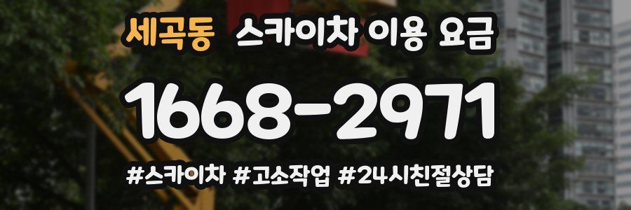 세곡동 스카이차 이용 요금