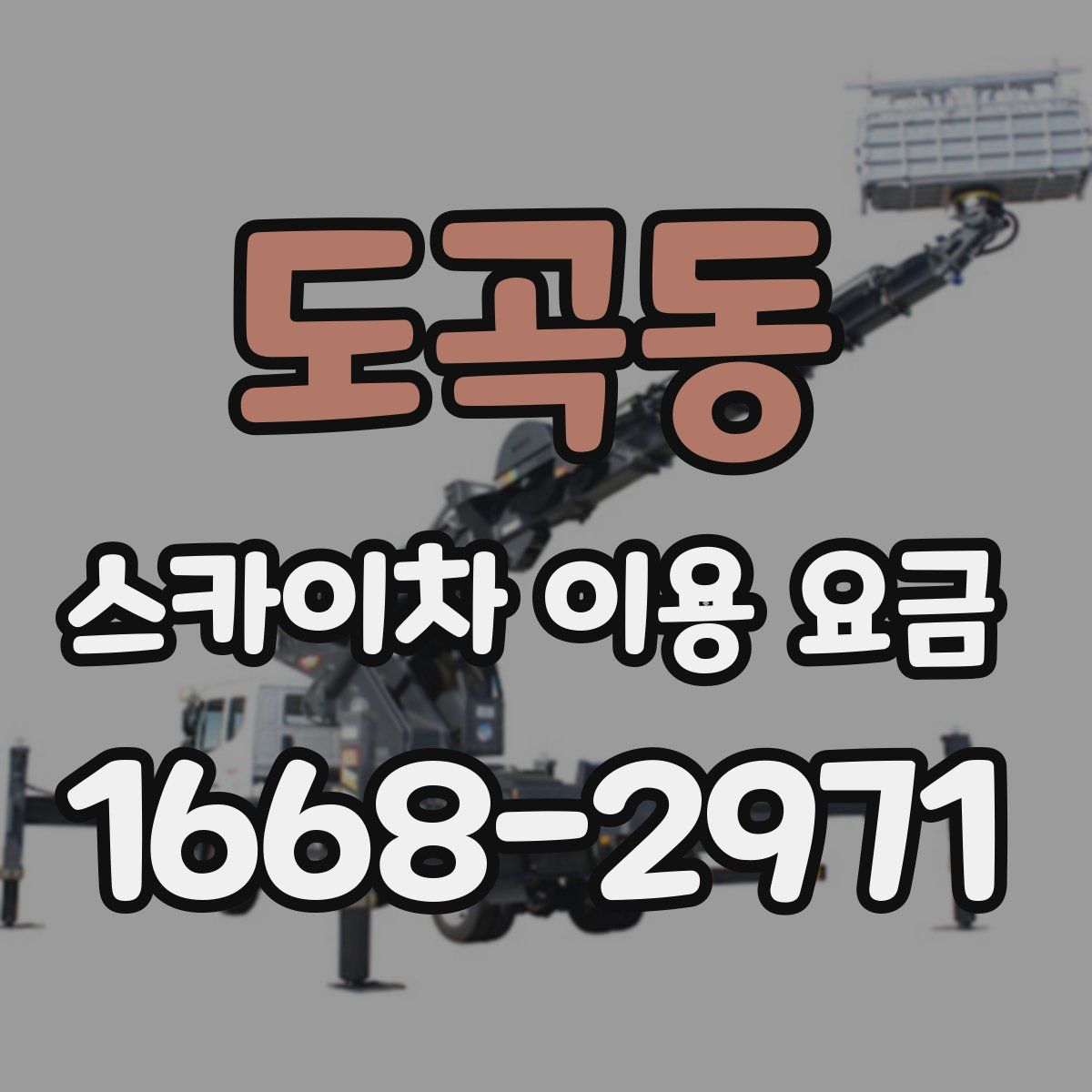 도곡동 스카이차 이용 요금
