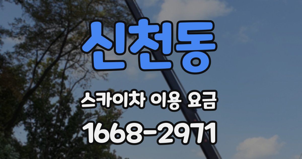 신천동 스카이차 이용 요금