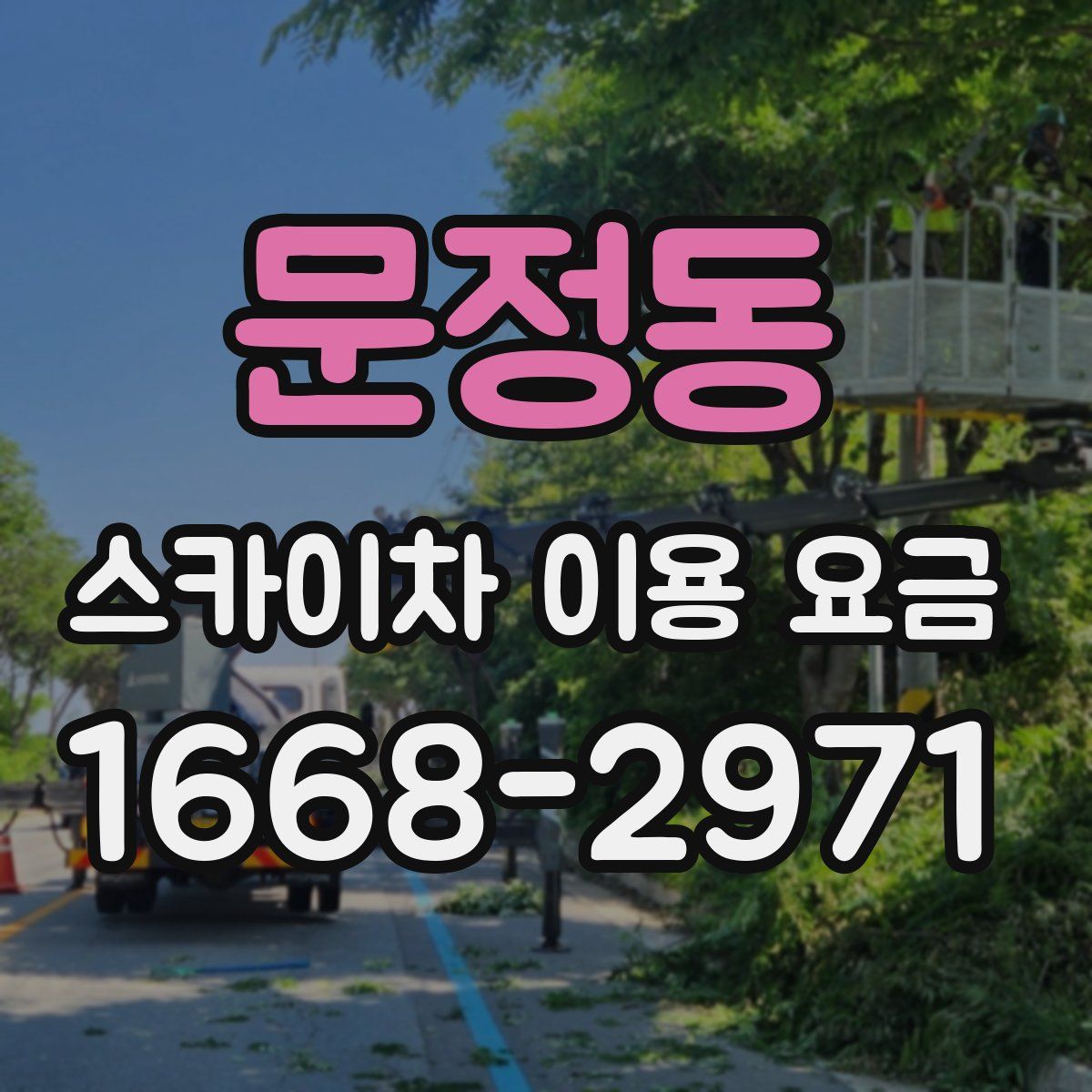 문정동 스카이차 이용 요금