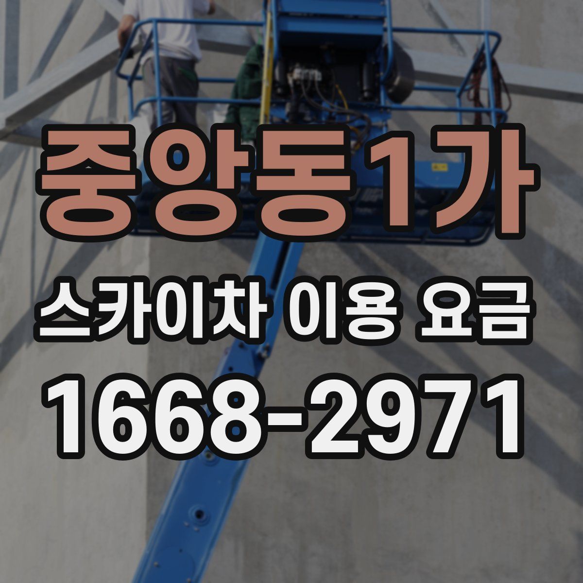 중앙동1가 스카이차 이용 요금