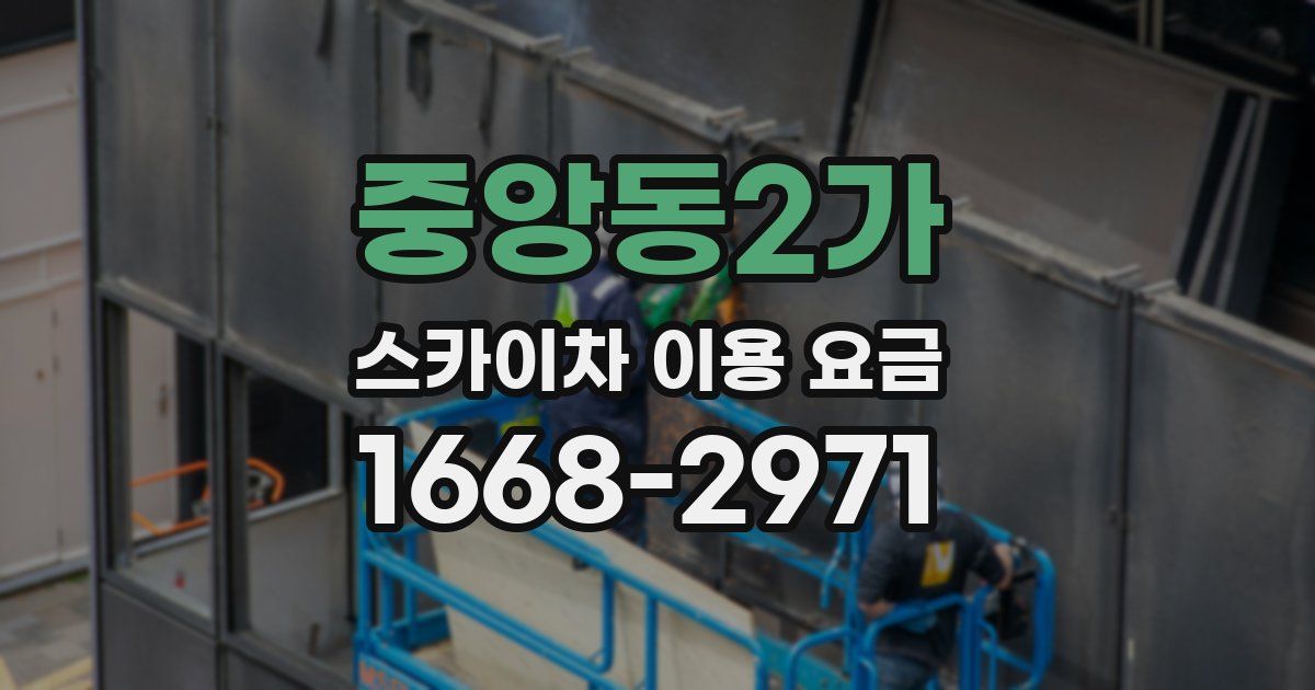 중앙동2가 스카이차 이용 요금