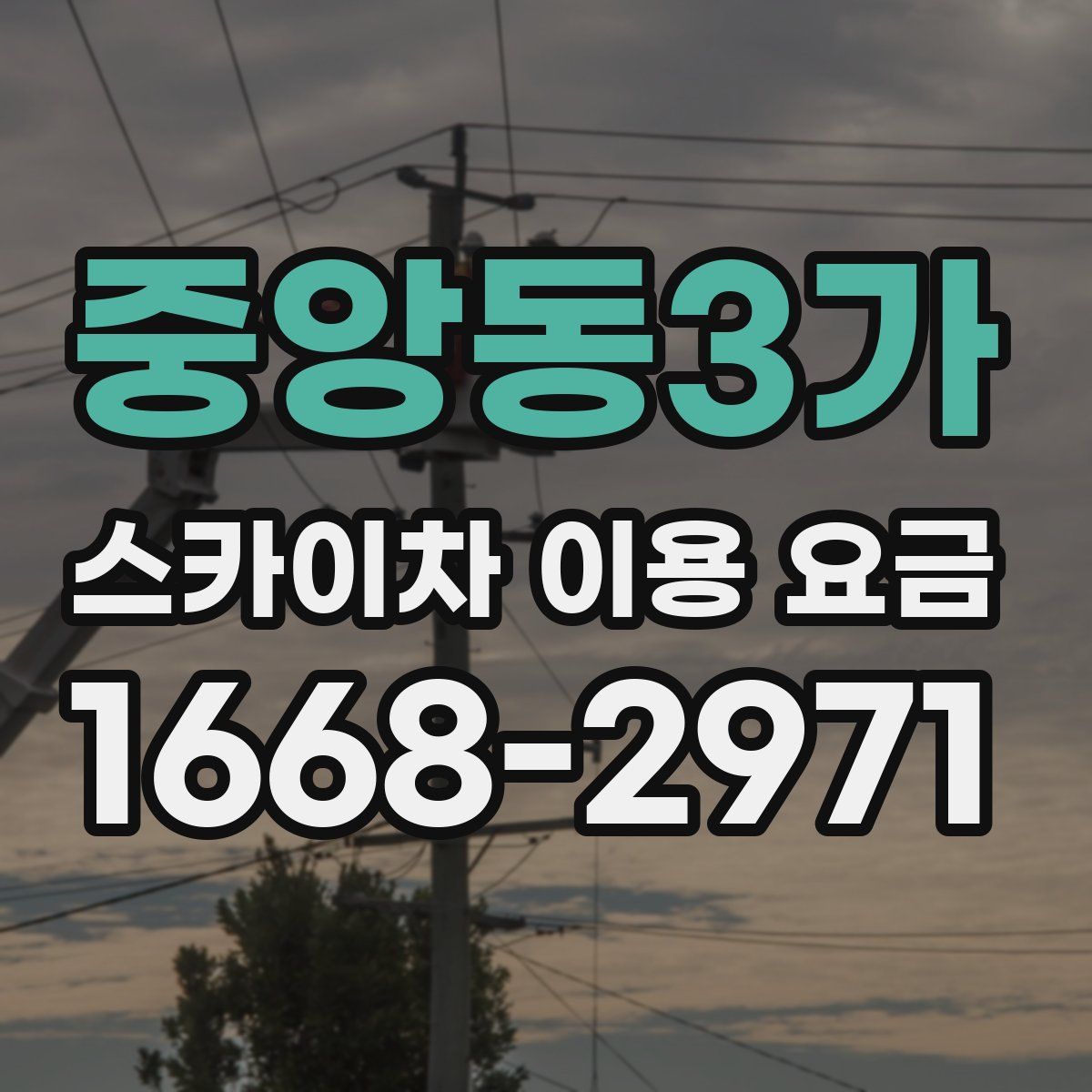 중앙동3가 스카이차 이용 요금