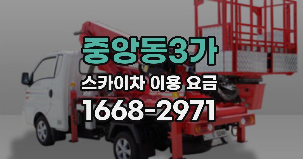 중앙동3가 스카이차 이용 요금