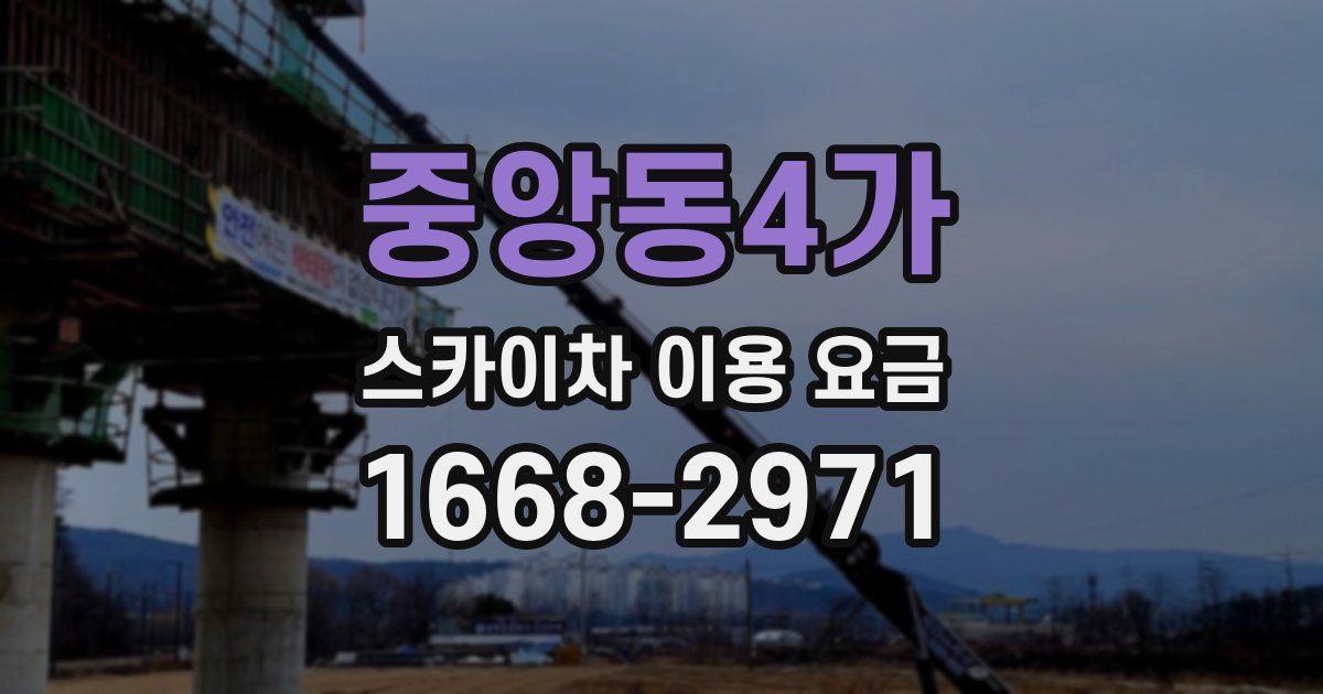 중앙동4가 스카이차 이용 요금