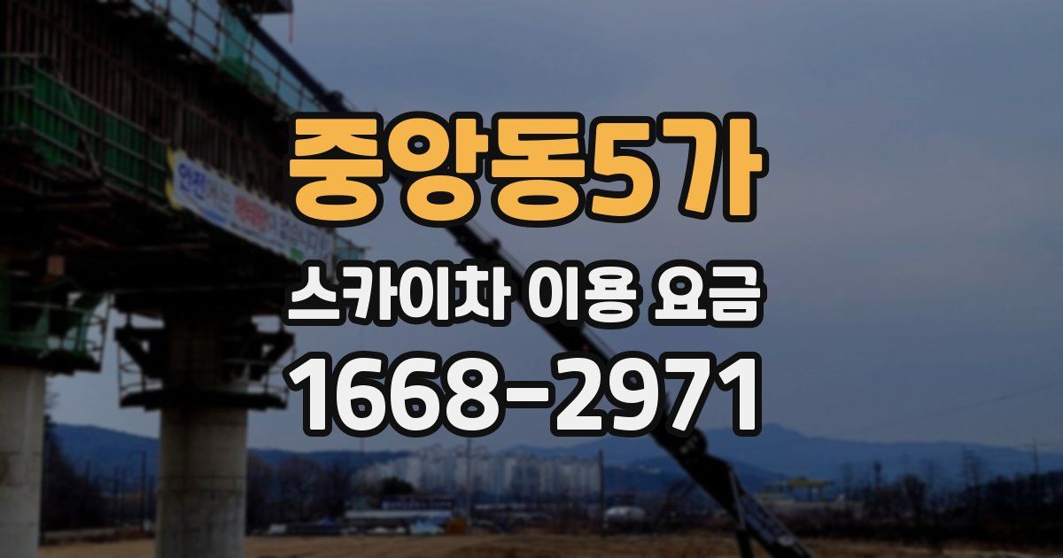 중앙동5가 스카이차 이용 요금