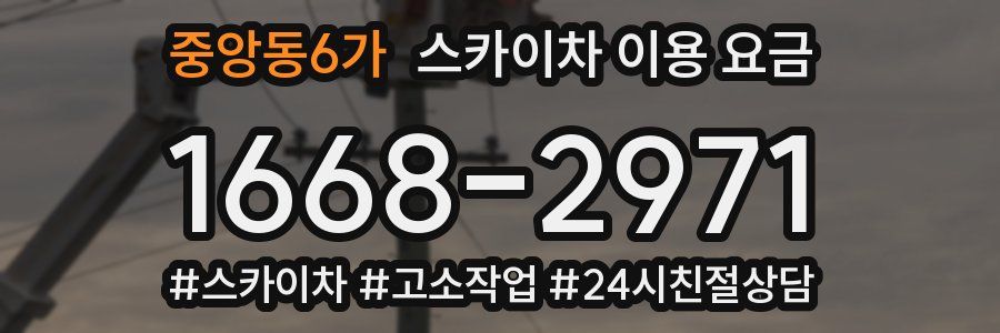 중앙동6가 스카이차 이용 요금