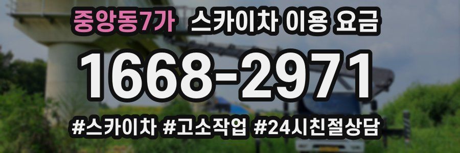 중앙동7가 스카이차 이용 요금