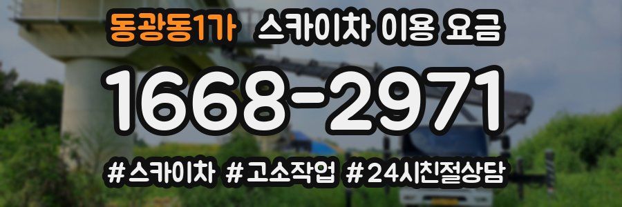 동광동1가 스카이차 이용 요금