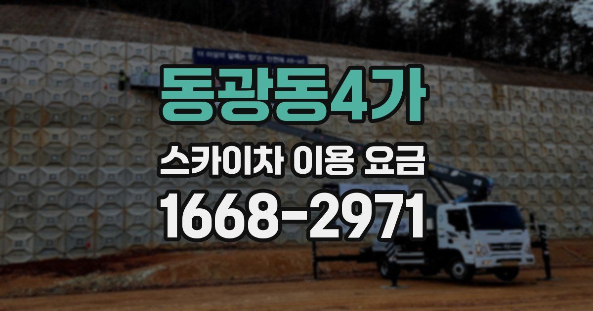 동광동4가 스카이차 이용 요금
