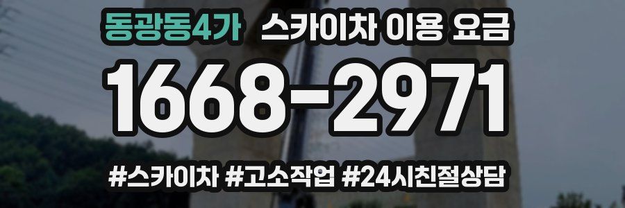 동광동4가 스카이차 이용 요금