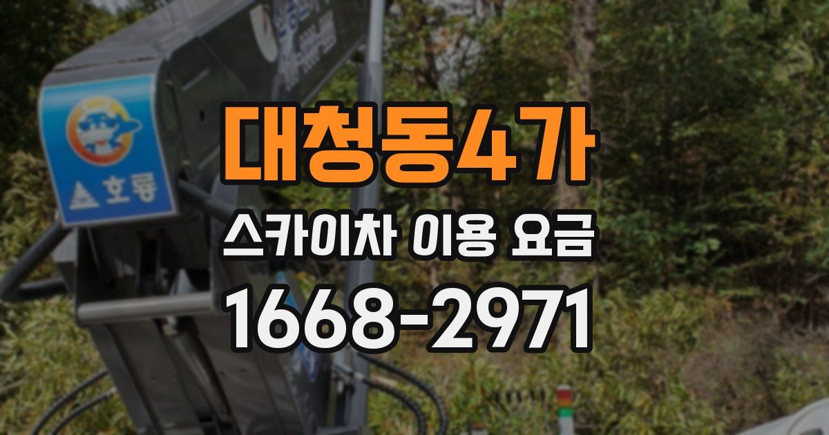대청동4가 스카이차 이용 요금