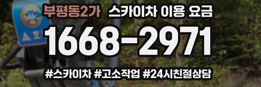 부평동2가 스카이차 이용 요금