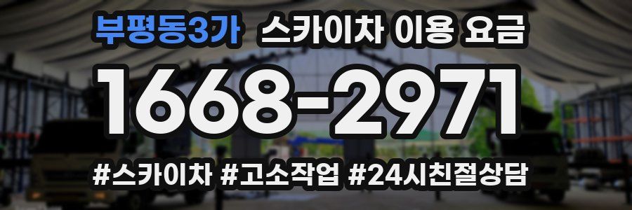 부평동3가 스카이차 이용 요금