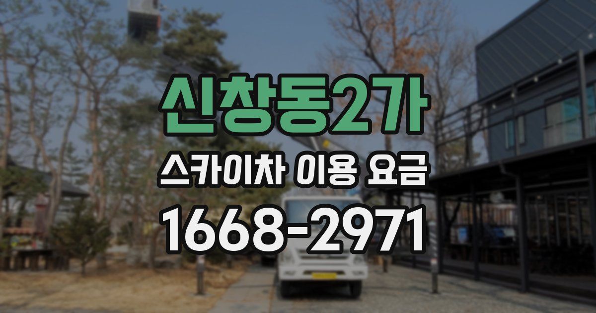 신창동2가 스카이차 이용 요금