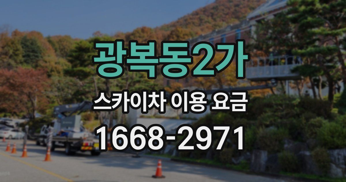 광복동2가 스카이차 이용 요금