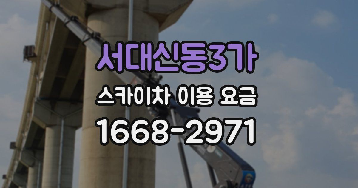 서대신동3가 스카이차 이용 요금