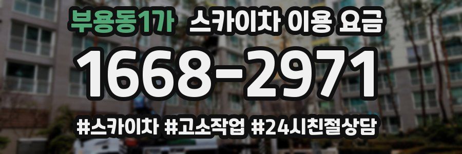 부용동1가 스카이차 이용 요금