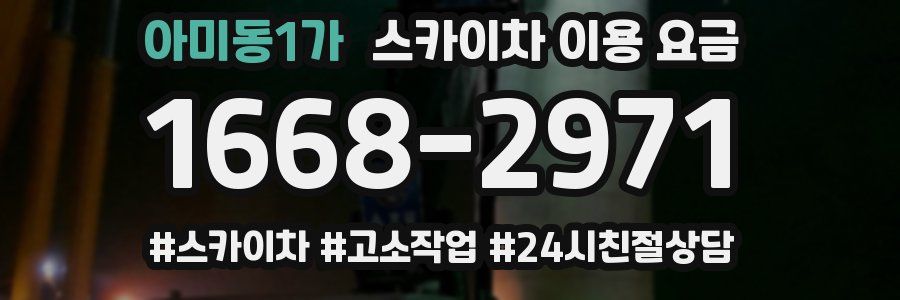 아미동1가 스카이차 이용 요금